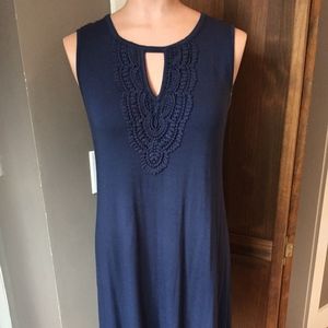 Navy Blue Sheath Dress